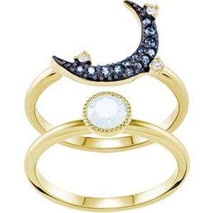 Swarovski Duo Moon Ring